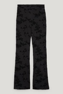 CLOCKHOUSE - Jersey-Hose - Flared - geblümt