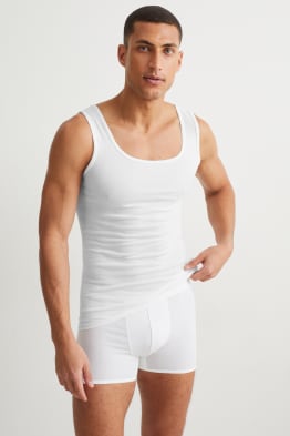 Lot de 2 - maillots de corps - coton Pima