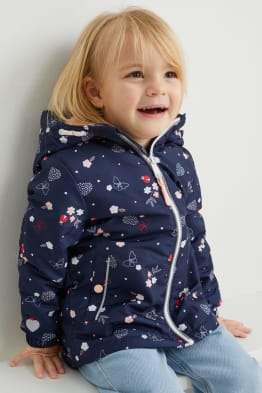 Jacke mit Kapuze - gemustert