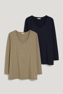 Multipack of 2 - long sleeve top - LYCRA®