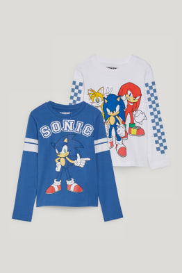 Confezione da 2 - Sonic - maglia a maniche lunghe