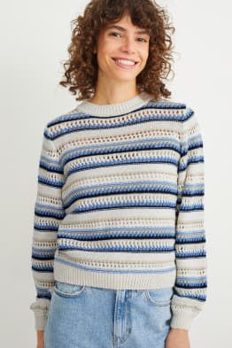 Pullover - gestreift