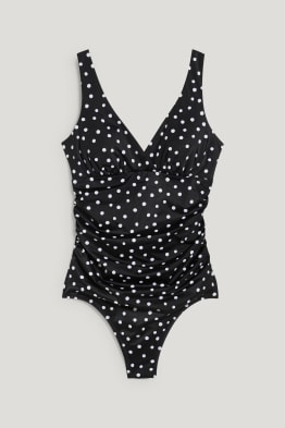 Costum de baie - vătuit - cu buline