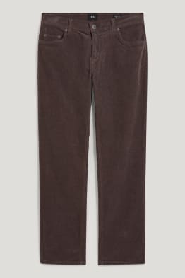 Pantalon en velours côtelé - regular fit - LYCRA®