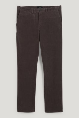 Pantaloni chino in velluto - regular fit - stretch - LYCRA®