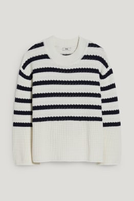Pullover - gestreift