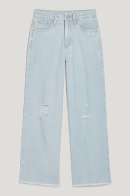 Wide leg jeans