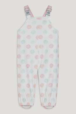 Pantaloni de ploaie bebeluși - cu buline