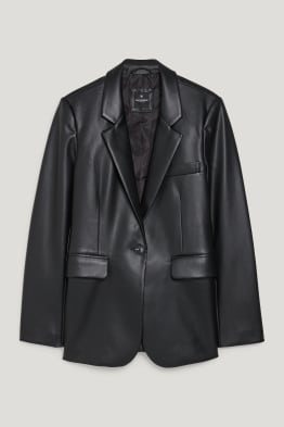 CLOCKHOUSE - blazer - imitació de pell