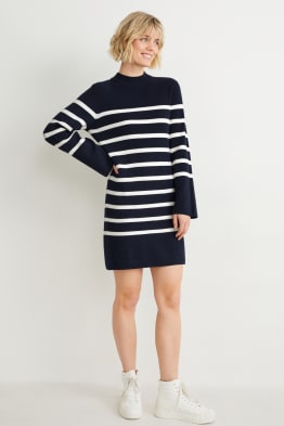 Knitted dress - striped