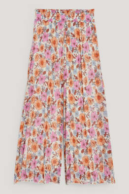 Pleated trousers - floral