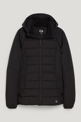 Quilted jacket with hood - hiking