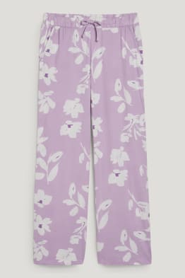 Pantaloni de pijama - cu flori