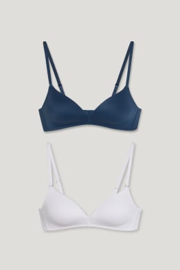 Lot de 2 - soutiens-gorge sans armatures - ampliformes - LYCRA®
