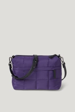 Petit sac à bandoulière surpiqué avec sangle amovible