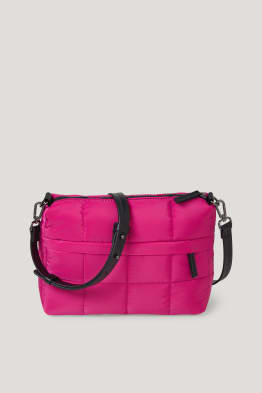 Petit sac à bandoulière surpiqué avec sangle amovible 