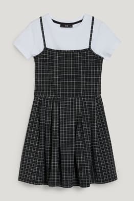 Set - vestito e maglia a maniche corte - 2 pezzi