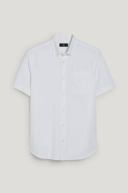Camicia - regular fit - button down - cotone biologico
