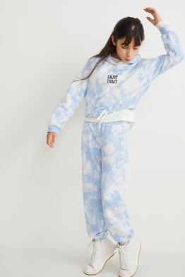 Set - felpa con cappuccio e pantaloni sportivi - 2 pezzi