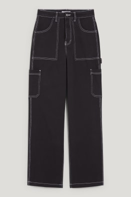 CLOCKHOUSE - pantalons - high waist - wide leg
