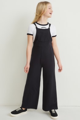 Ensemble - salopette et T-shirt - 2 pièces