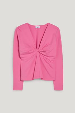 CLOCKHOUSE - long sleeve top with knot detail