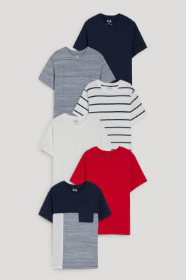 Extended sizes - multipack of 6 - short sleeve T-shirt