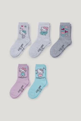 Multipack 5er - Hello Kitty - Socken mit Motiv
