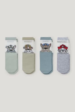 Lot de 4 paires - Pat’ Patrouille - chaussettes pour bébé à motif