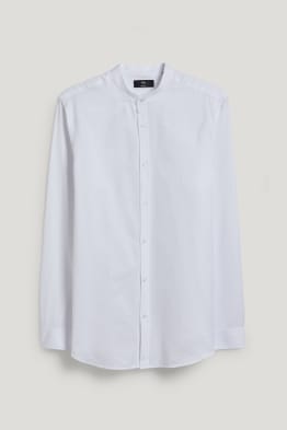 Oxford shirt - slim fit - band collar