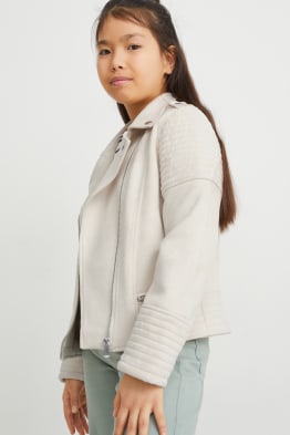 Blouson motard - similisuède