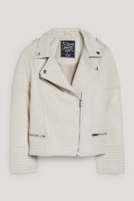 Blouson motard - similisuède