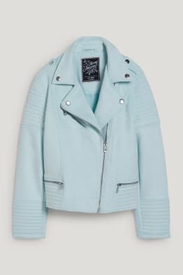 Biker jacket - faux suede