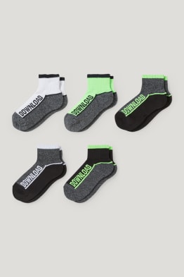 Multipack of 5 - Download - socks with motif