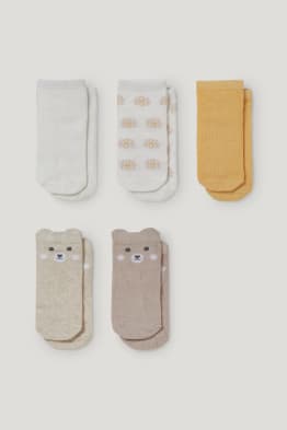 Pack de 5 - ositos - calcetines con dibujo para bebé