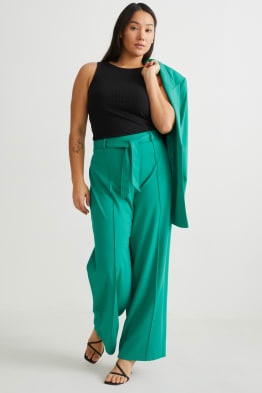 Jersey trousers - flared