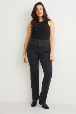 Curvy jeans - high waist - bootcut - LYCRA® - z recyklovaného materiálu