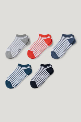 Multipack 5er - Sneakersocken - gestreift