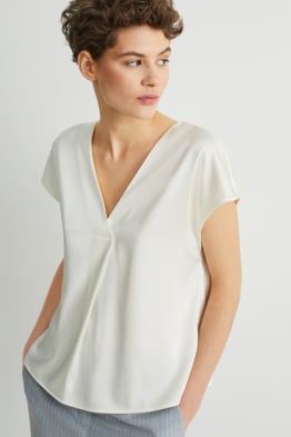 Satijnen blouse