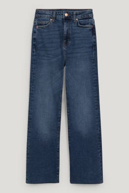Crop flared jeans - high waist - LYCRA®