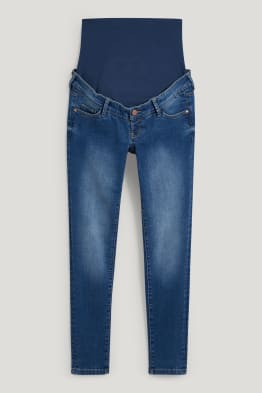 Těhotenské džíny - skinny jeans - tvarující džíny - LYCRA®
