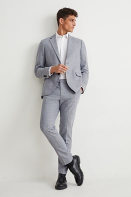 Oblekové kalhoty - slim fit - stretch - LYCRA® - z recyklovaného materiálu