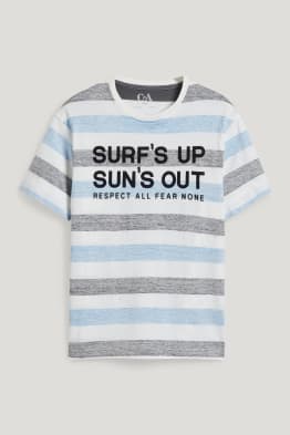 T-shirt - gestreept