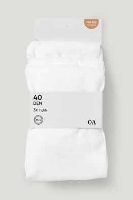 Lot de 3 paires - collants fins - 40 DEN