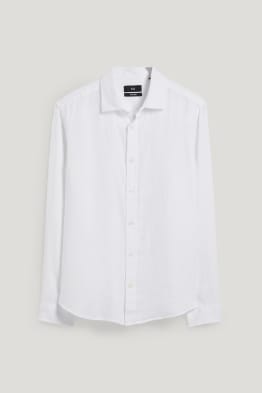 Chemise en lin - regular fit - col cutaway