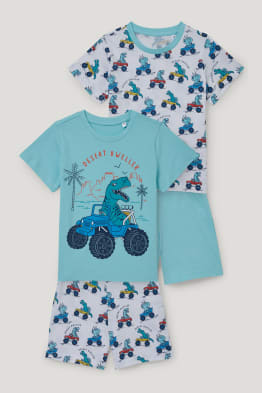 Multipack of 2 - dinosaur - pyjamas - 4 piece