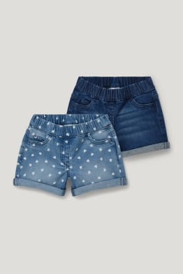 Pack de 2 - shorts vaqueros