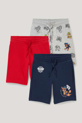 Multipack 3er - Paw Patrol - Sweat-Bermudas