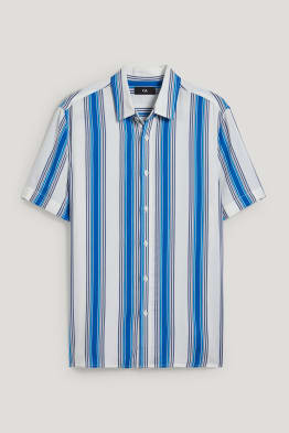 Chemise - regular fit - col kent - à rayures