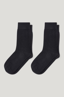 Lot de 2 paires - chaussettes - avec coton bio - LYCRA®